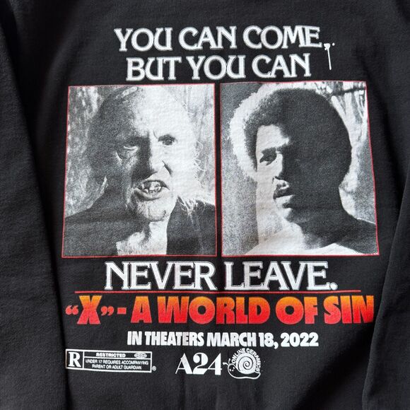 Online Ceramics A24 Haunted Wagon X World of Sin Horror Film Sweatshirt Medium - Picture 6 of 8
